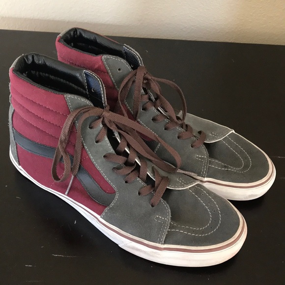 grey vans old skool high top